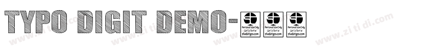 Typo Digit Demo字体转换